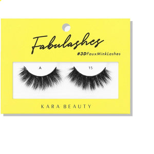 3D Lashes in Style A 15 by Kara Beauty