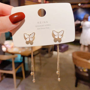 Butterfly Tassel Earrings