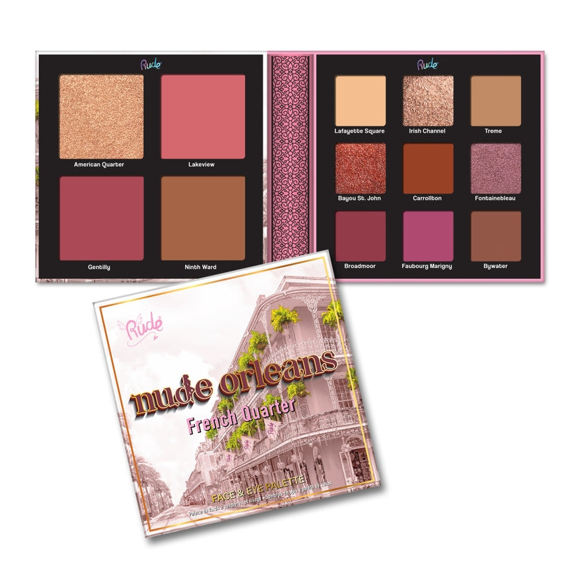 Nude Orleans Face & Eye Palette by Rude Cosmetics