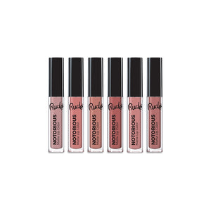 Notorious Lip Color Set (6 nude shades) by Rude Cosmetics